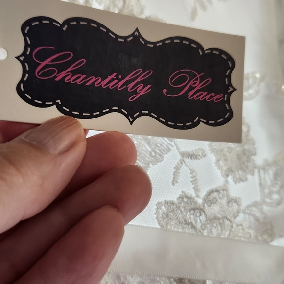 Chantilly Place Girls Formal, Jr. Bridesmaid Dresses, Size 10 White - Picture 7 of 15